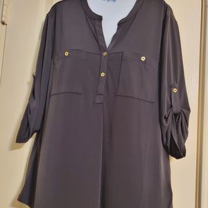 Ellen Tracy black shirt